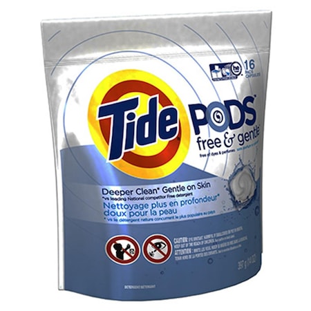 Tide 89885 16 Count Free & Gentle HE Laundry Pod TI574443